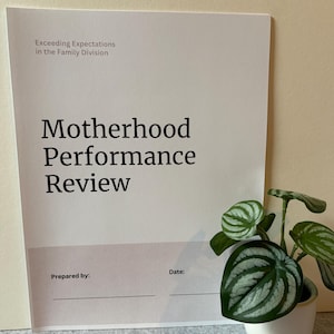 Cartão de Dia das Mães, Avaliação de Desempenho Engraçada para Mães, Presente de Humor Acessível para Mãe, Presente de Dia das Mães para Imprimir, Presente de Dia das Mães