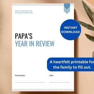 Papa Father’s Day Gift Digital Download Present for Papa Sentimental Gift for Papa Printable Affordable Gift Grandpa Instant Download