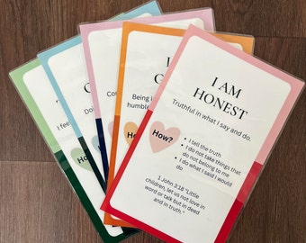Christian Character Trait Cards for Children