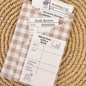DIY-Buchgeschenk: Blind Date mit einem Buch – Druckvorlage, Buchclub-Aktivität zum Ausdrucken für Leser