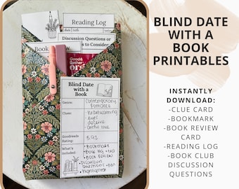Blind Date with a Book Kit: DIY Gift Printables (PDF Download)