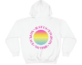 Ästhetischer Hoodie, Sonnenuntergang Hoodie, Sweatshirt, Gildan 18500 Hoodie, Übergroßer Hoodie, Trendy Sweatshirt mit Rückendruck, Strandabdeckung, Seeabdeckung