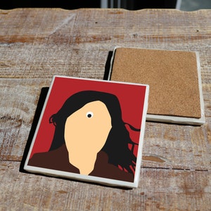Everything Everywhere All At Once Movie Coaster w/ Minimalist Artwork | Ceramic Tile/Gloss Finish/Cork Backer | Perfect for Home /Office