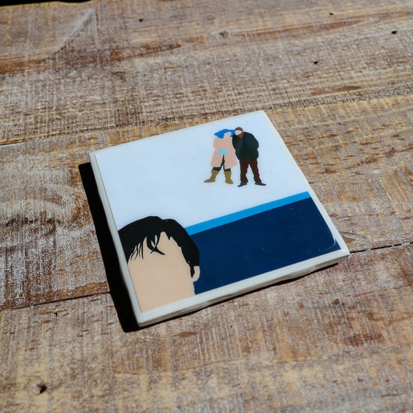 Eternal Sunshine of the Spotless Mind Movie Coaster w/ Original Artwork | Ceramic Tile/High Gloss/Cork Backer | Perfect for Home or Office