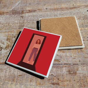 Barbarian Movie Coaster with Original Minimalist Artwork | Ceramic Tile/High Gloss Finish & Cork Backer | Perfect for Home or Office