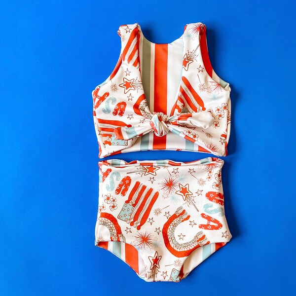 4th of July Swimsuit Toddler Etsy