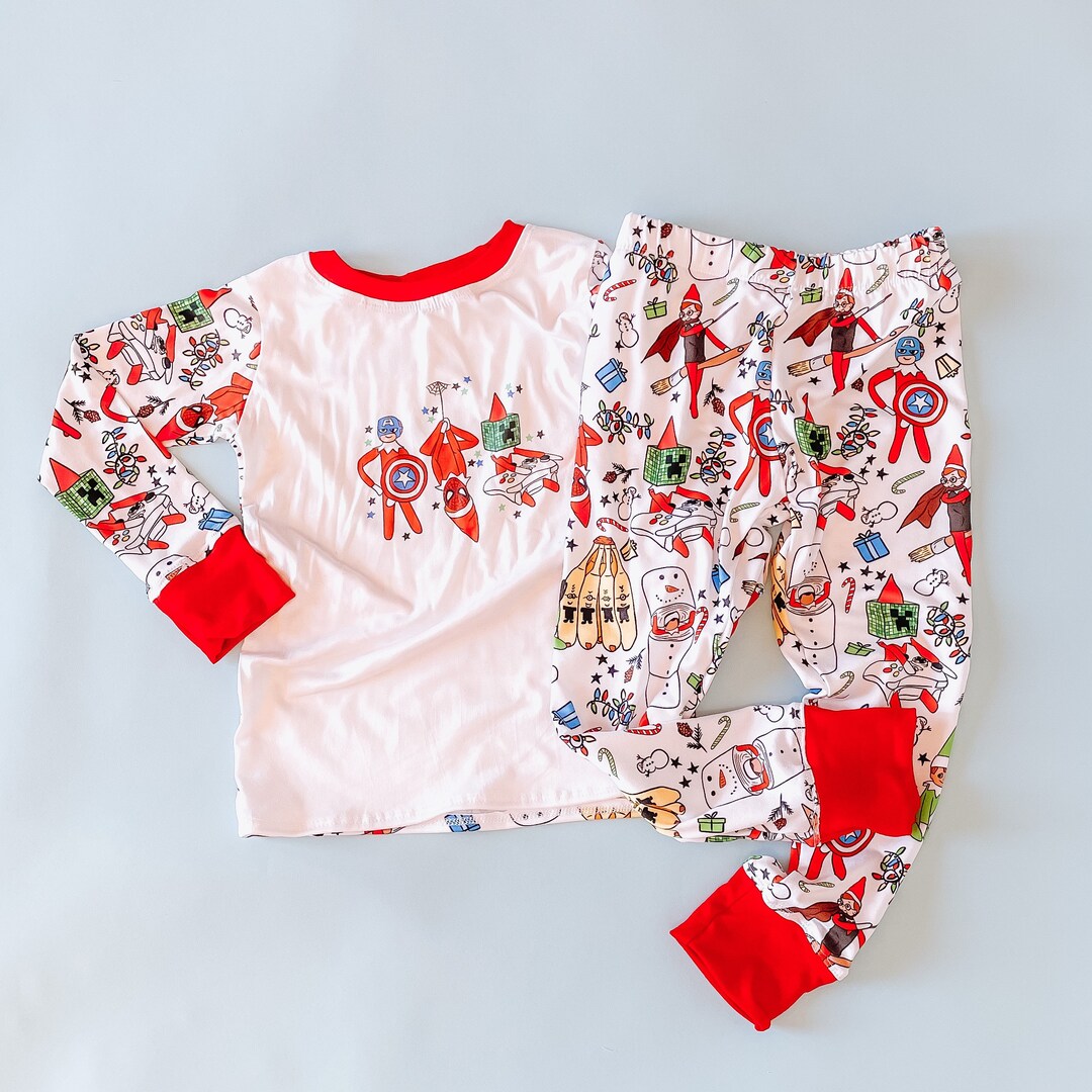 Very Elf Pyjamas Super Elf Pajamas, Elf on the Shelf Pjs - Etsy