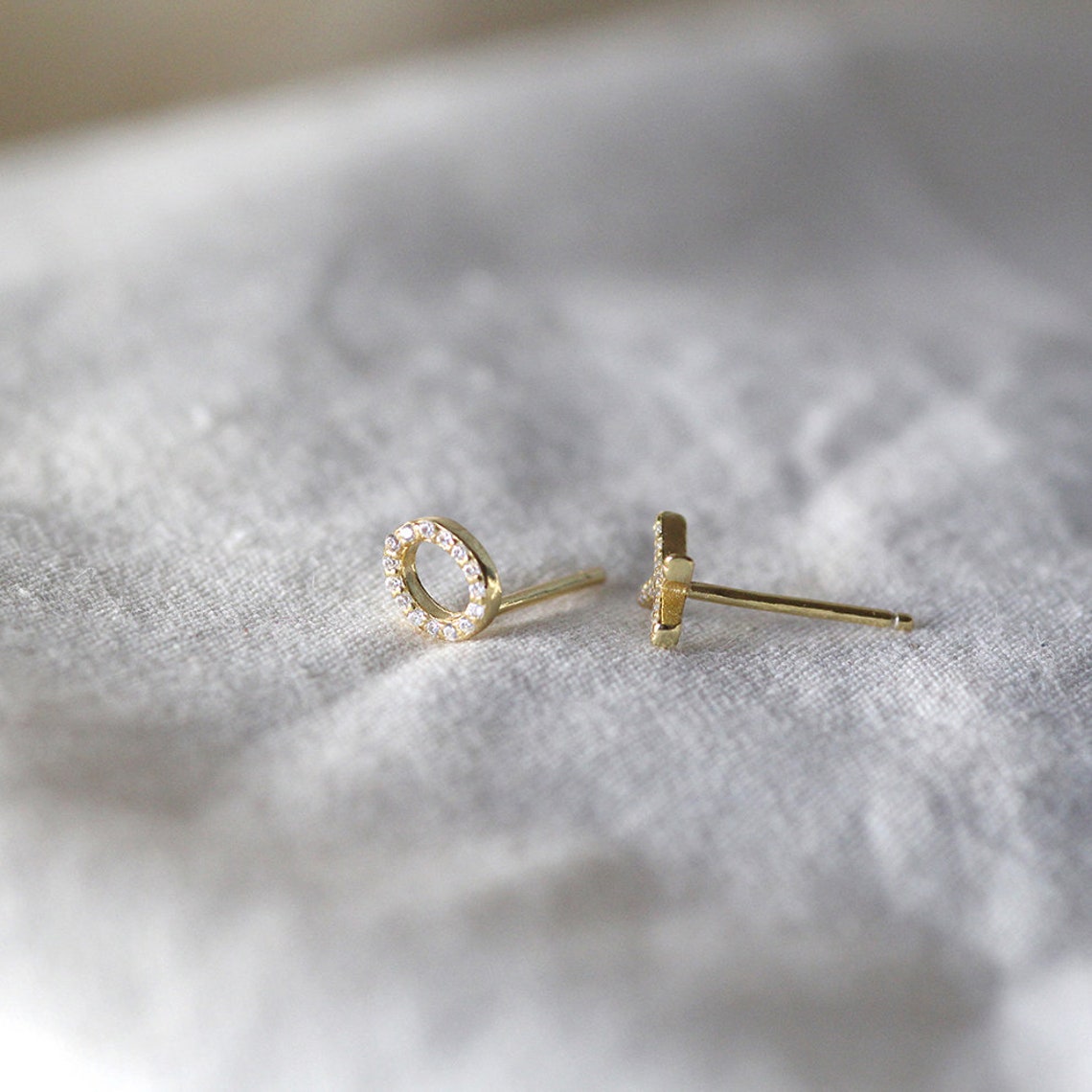 Natural Diamond X O Earrings / XO Xo Earrings Gold / 14k X O Etsy