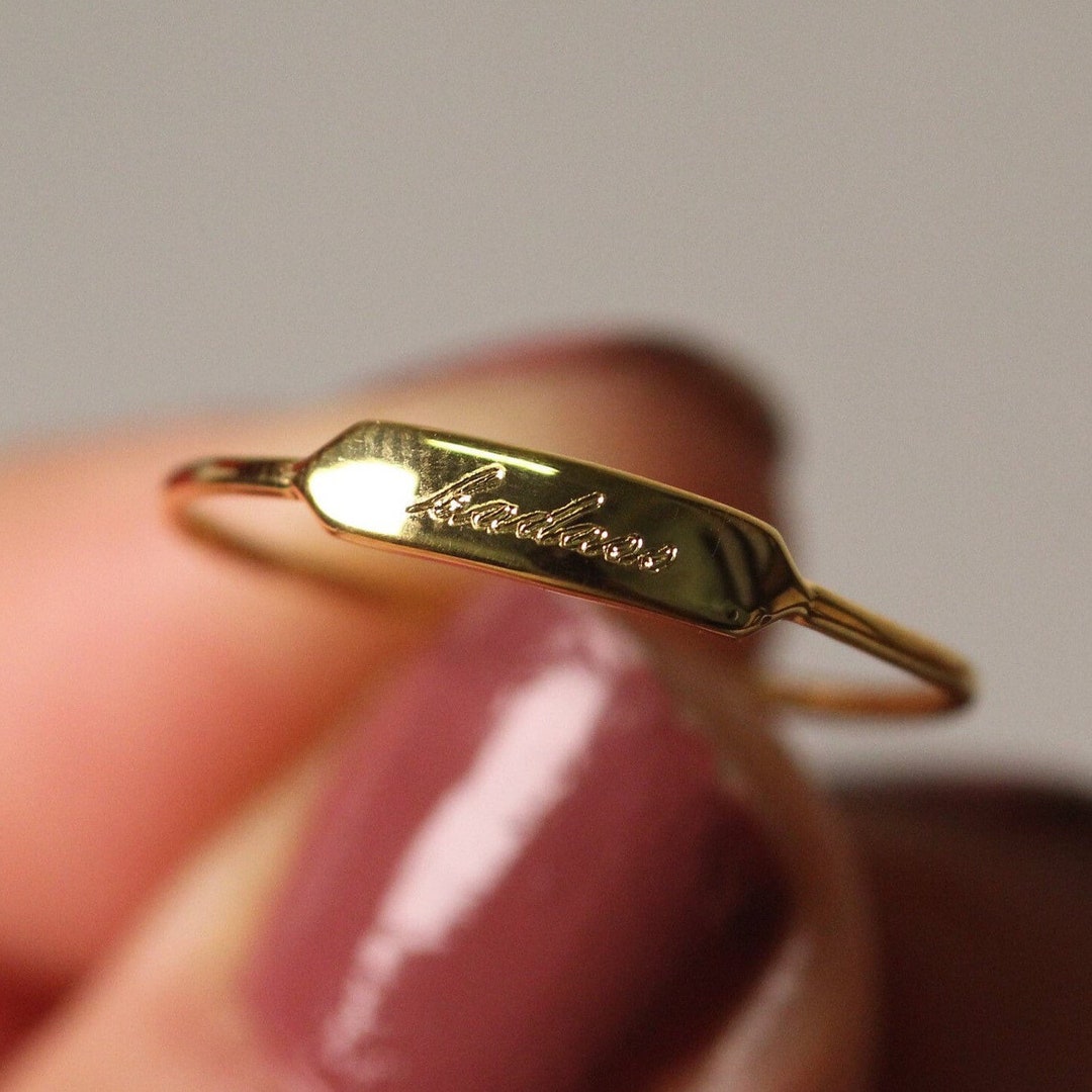 Personalized Ring / Customized Name Ring / 14k Customized Name - Etsy