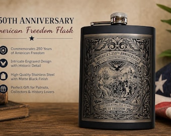 Petaca que celebra el 250 aniversario de la libertad de Estados Unidos