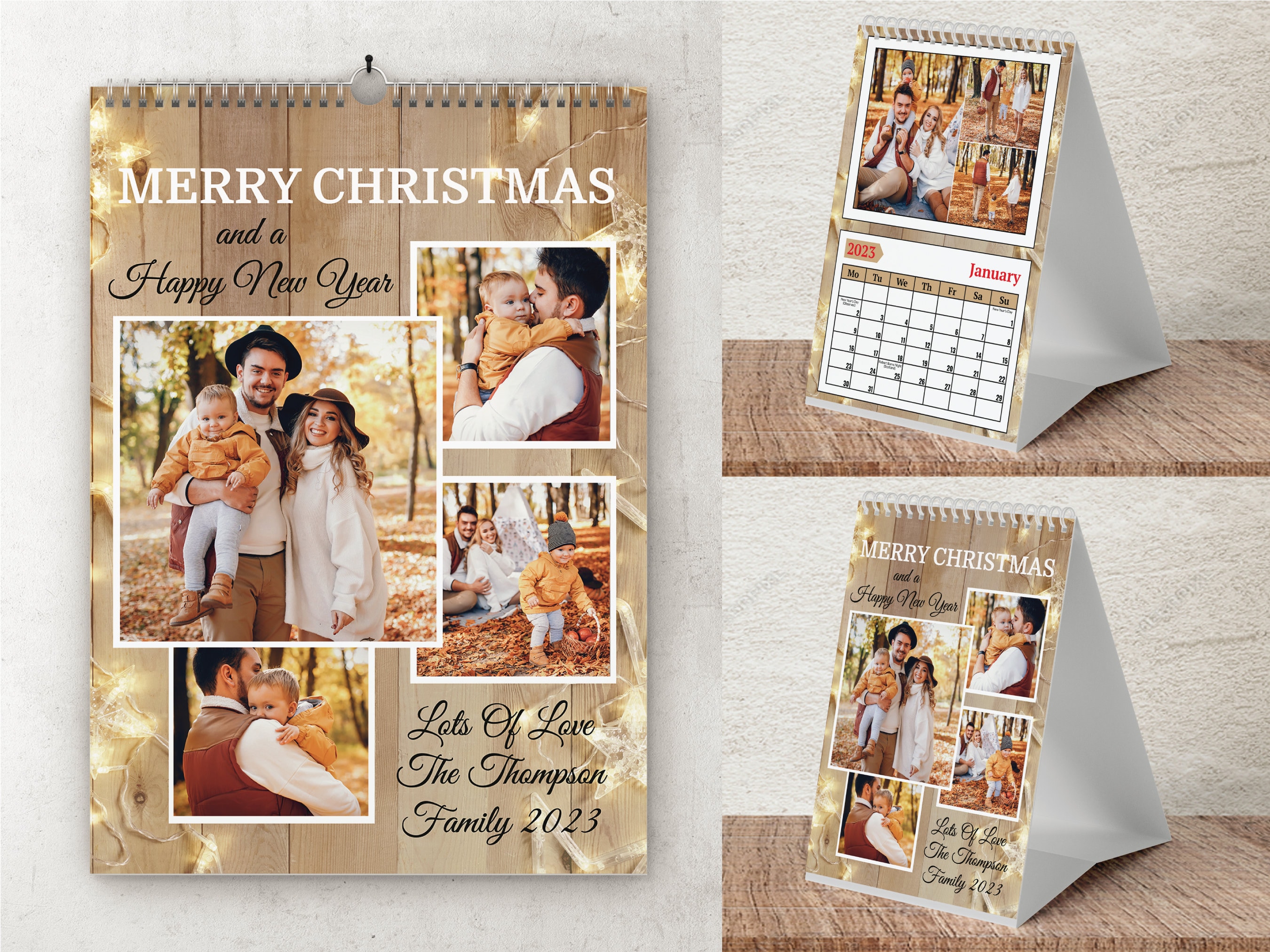 Personalised Photo Calendar 2026 - Custom Photos, Any Month Start - Etsy UK