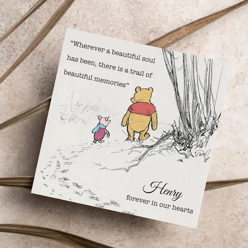 Carte commémorative personnalisée - À la mémoire d'une mère, d'un père, d'une grand-mère et d'un grand-père - Carte commémorative pour la perte d'un être cher GG114 image 7