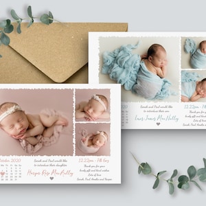 Personalised New Baby Thank You Cards Photo Birthday Thank You Notes Personalised Thank You Cards with Photo Baby Announcement Newborn Cards image 4