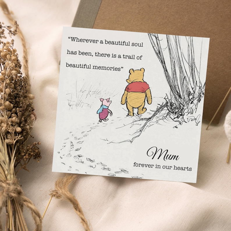Carte commémorative personnalisée - À la mémoire d'une mère, d'un père, d'une grand-mère et d'un grand-père - Carte commémorative pour la perte d'un être cher GG114 image 2
