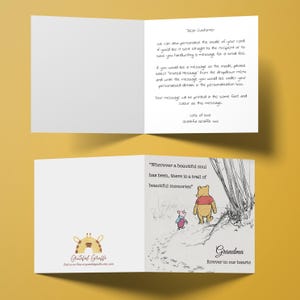 Carte commémorative personnalisée - À la mémoire d'une mère, d'un père, d'une grand-mère et d'un grand-père - Carte commémorative pour la perte d'un être cher GG114 image 10