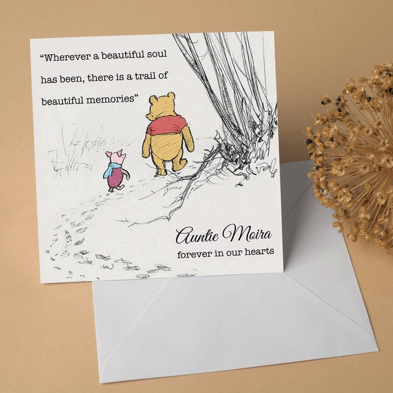 Carte commémorative personnalisée - À la mémoire d'une mère, d'un père, d'une grand-mère et d'un grand-père - Carte commémorative pour la perte d'un être cher GG114 image 5