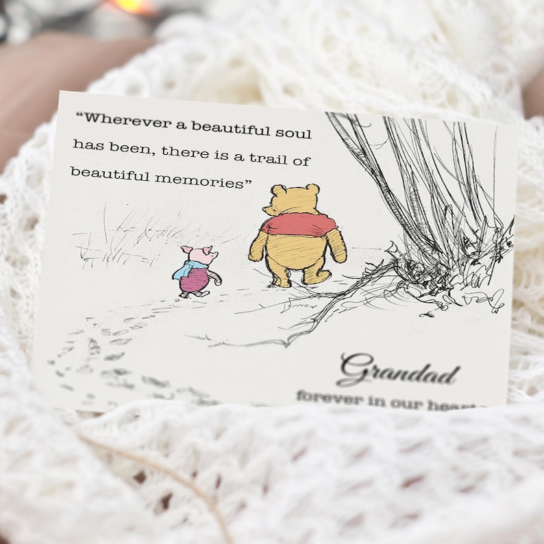 Carte commémorative personnalisée - À la mémoire d'une mère, d'un père, d'une grand-mère et d'un grand-père - Carte commémorative pour la perte d'un être cher GG114 image 8