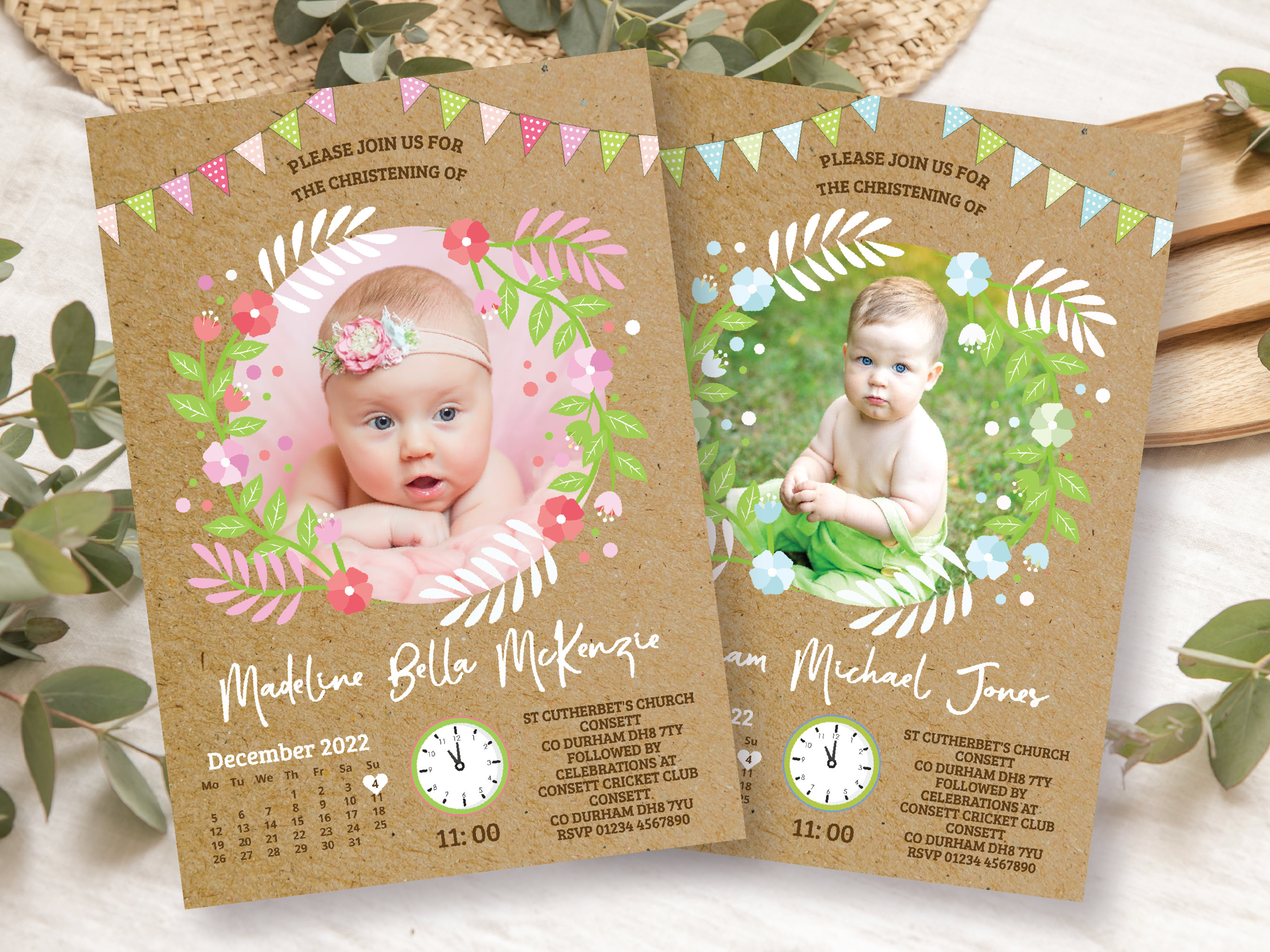 Jungle Animal Christening Invitations Personalised Safari Etsy