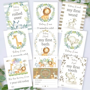 Etsy baby store milestone cards