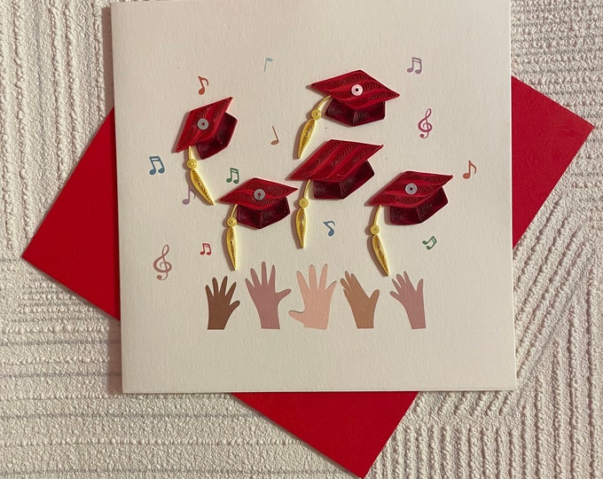 Congrats, You Did It Graduation Quilling Card - Etsy