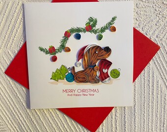 Merry Christmas and Happy New Year - Quilling Cards - Greeting