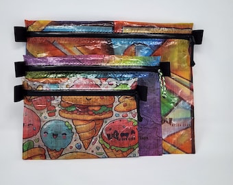 New! Dyneema (Dcf) Ultralight Flat Zipper Pouch - Custom Prints