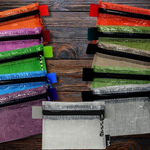 Dyneema Trail Wallet - Ultralight Minimalist Hiking - Solid Colors