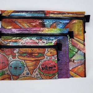 New! Dyneema (Dcf) Ultralight Flat Zipper Pouch - Custom Prints
