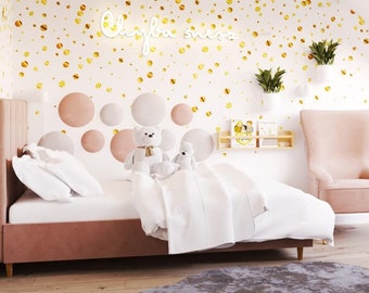 Wall headboard upholstered panel wheels, large selection of colors and sizes, Wall Panel, Bedroom Decoration, Wall Decor