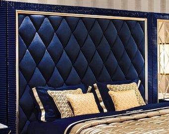 Custom-Made Elegant Diamond Upholstered Panels - Sophisticated Wall Decor for Modern Interiors