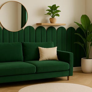Wall headboard upholstered panels, large selection of colors and sizes, Wall Panel, Bedroom Decoration, Wall Decor
