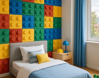 3D Wall Decor Panel, Velvet Upholstered Panel, Block-shaped Wall