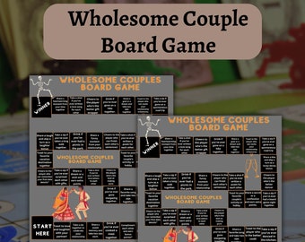 Couple's Board Game – Wholesome Date Night, Printable Game (Digital Download)