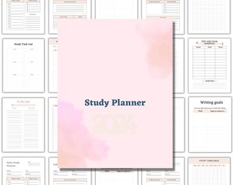 Printable Student Study Planner | A4 & Letter Size (Instant Download)