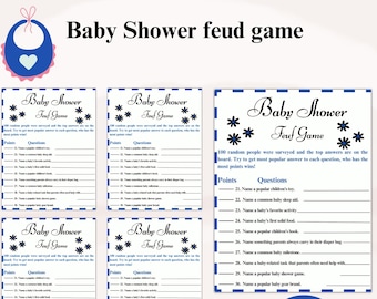 Baby Shower Feud Game | Printable Party Game (Instant Download)