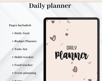 Printable Daily Planner | Productivity, Goals, and Gratitude (Digital Download)