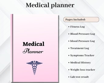 Printable Medical Planner | Wellness Tracker (PDF)