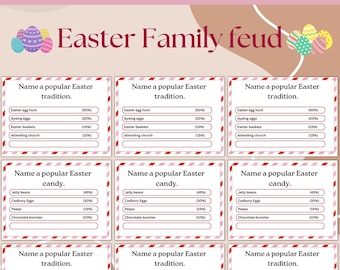 Easter Feud Game: Fun Family Quiz (Digital Download)