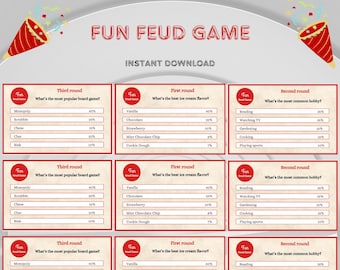 Juego imprimible de Trivia para fiestas (Descarga instantánea)