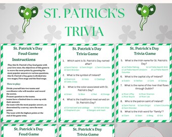 St. Patrick's Day Trivia Game – Irish Party Activity (Digital Download)