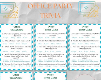 The Office Trivia - Party Fehde druckbare Spiel (Digitaler Download)