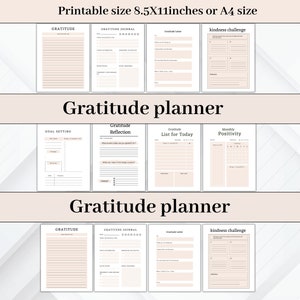 Printable Gratitude Journal | Gratitude Journal Printable | Dream Manifestation |  Positivity Planner | Daily Journal for Women | Gratitude