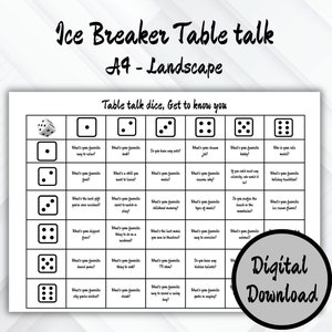 Ice breaker he to know you, ice breaker, printable ice breaker, ice breaker fun game, digital download.Icebreaker Game, Icebreaker Activity,