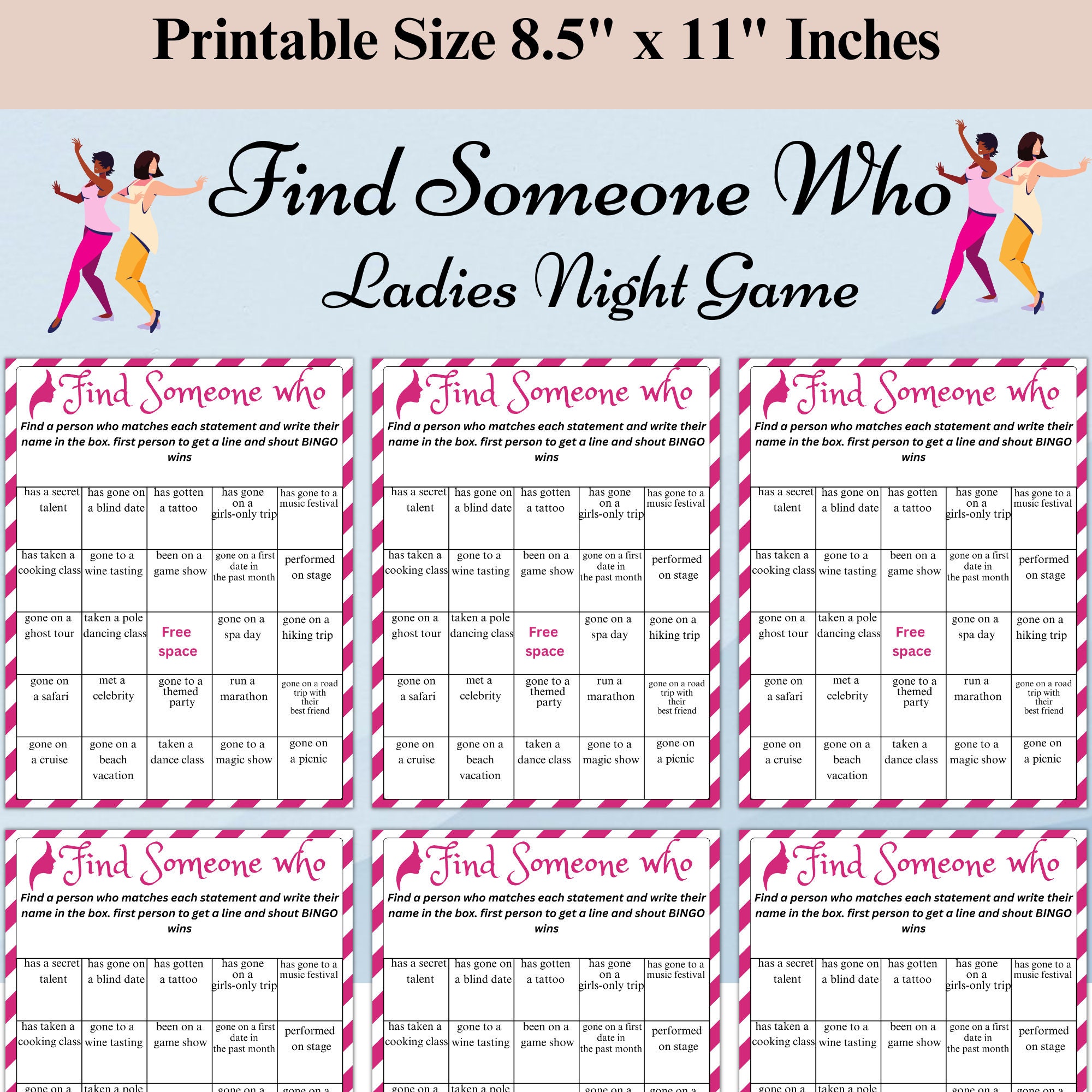 ladies-night-find-someone-who-game-printable-ladies-night-find-someone-who-ladies-night-game-icebreaker-game-instant-download-etsy for Find Someone Who Game Free Printable Ladies Night Find Someone Who Game ,printable Ladies Night Find Someone Who, Ladies Night Game, Icebreaker Game, Instant Download - Etsy for Find Someone Who Game Free Printable