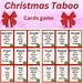 Christmas Taboo Game Cards, Family Party (printable) - Etsy