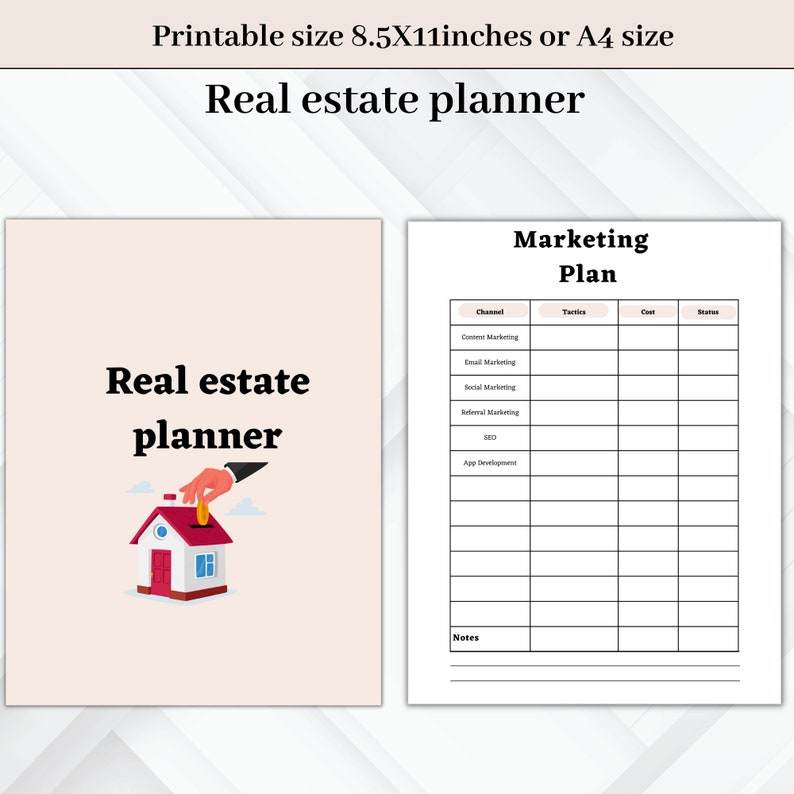 Real Estate Success Planner Principle real estate planner Productive Property Management Instant download image 4