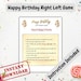 Printable Birthday Left Right Game | Fun Party Activity | Birthday ...
