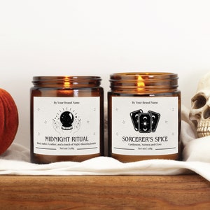 Editable Candle Label Template Candle Printable Label DIY Candle Sticker Canva Personalized Candle Labels Custom Candle Business Template