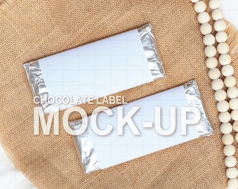 Boho Chocolate Label Mockup Chocolate Wrapper Mockup Chocolate Label Mock Up Candy Bar Mockup Blank Chocolate Label JPG Chocolate Label JPG
