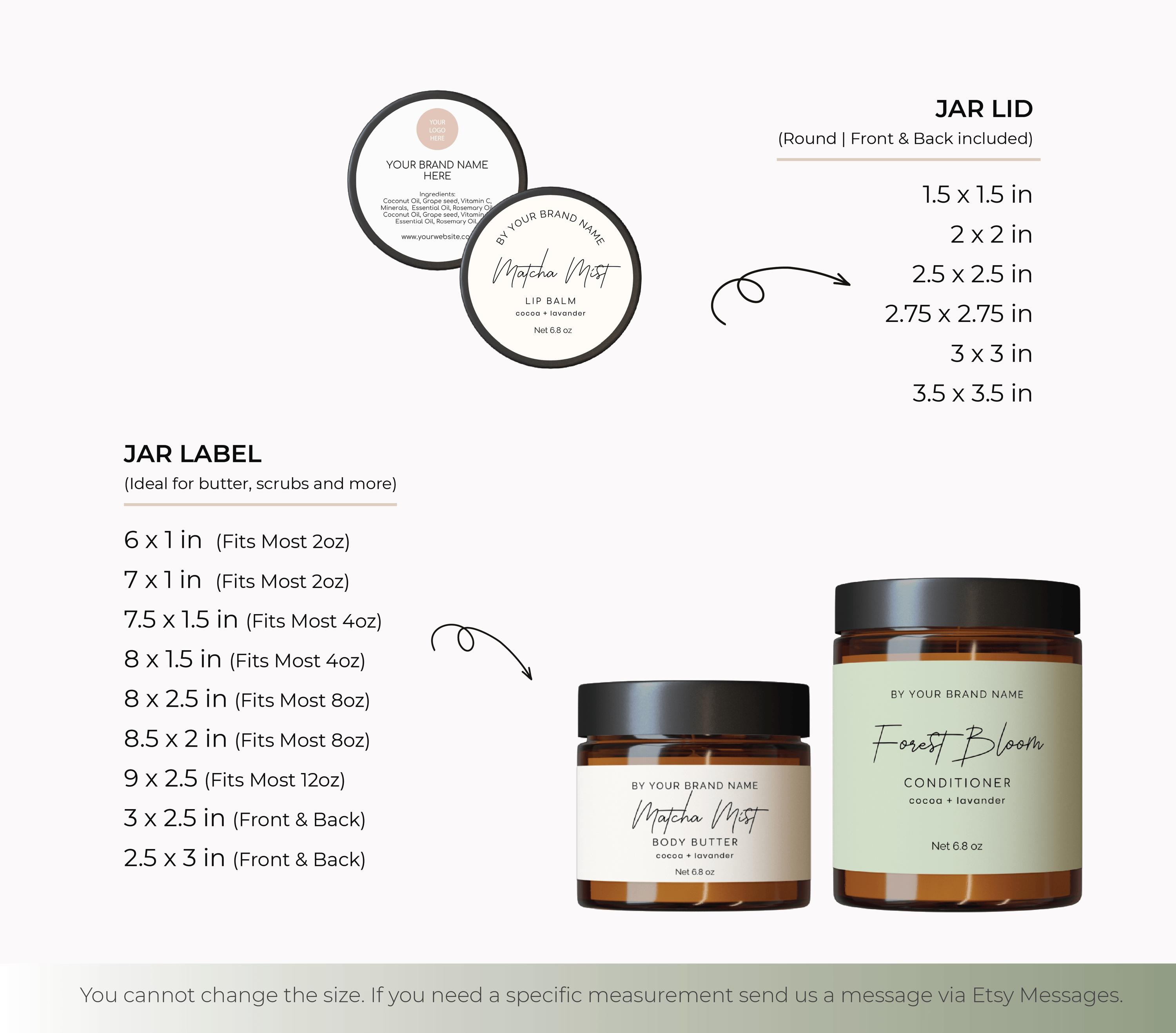 Cosmetic Label Template for Skin Care Natural Products Cosmetic Label ...